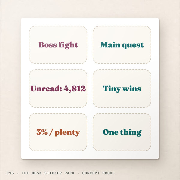 Original The Desk Sticker Pack concept